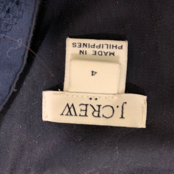 J Crew Scalloped Dress, Navy Blue - Picture 3 of 3